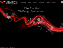 Tablet Screenshot of howcreative.com